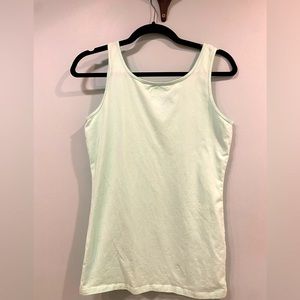 Duluth Trading Company No Yank Tank Top light aqua
